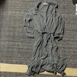 Zara Gray Long Sleeve Dress